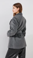 Купити Пальто однотонне жіноче LAWA WBC02491 2XL Сірий Артикул: 2000999509612 Фото мініатюра № 5