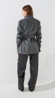 Купить Пальто однотонное женское LAWA WBC02491 S Серый Артикул: 2000999509575 Миниатюра фотографии № 6