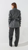 Купити Пальто однотонне жіноче LAWA WBC02491 2XL Сірий Артикул: 2000999509612 Фото мініатюра № 6
