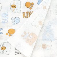 Пеленка Мишка 90х110 см Разноцветный  Фото №4