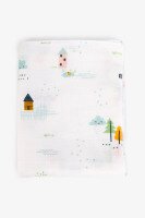 Пеленка муслиновая Trendy Tot Модный карапуз 03-01494 Белый  Фото №2