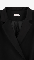 Купить Пиджак однотонный женский On me 2501-K M Черный Артикул: 2000999166853 Миниатюра фотографии № 10
