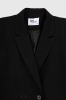 Пиджак однотонный женский Karol 4949-B 2XL Черный (2000990146373D)  Фото №6