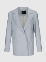 Пиджак с узором женский Miss esta 2500 36 Голубой (2000990545480D)  Фото №6