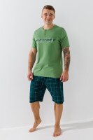 Пижама мужская Nicoletta 93935 2XL Зеленый