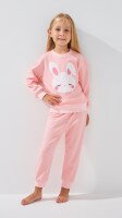 Купить Пижама для девочки Baby Life Зайка 92 Персиковый Артикул: 2000999158254 Миниатюра фотографии № 1