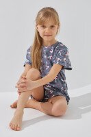 Пижама для девочки Fleri 6036 128-134 см Серый  Фото №0