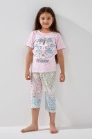 Піжама для дівчинки Mini Moon 1124 110 см Рожевий  Фото №1