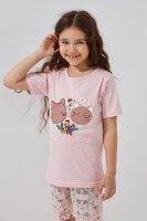 Піжама для дівчинки Mini Moon 6374 110 см Рожевий  Фото №0