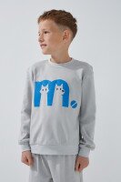 Пижама для мальчика Baby Life Кот-пес 86-92 см Серый  Фото №1