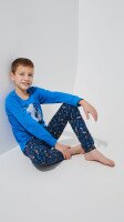 Купить Пижама для мальчика Kozabiat 16900-11 3-4 года Синий Артикул: 2000999341854 Миниатюра фотографии № 2