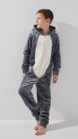 Купить Пижама кигуруми для мальчика Dexters d417 Owl 116-122 см Серый Артикул: 2000999365515 Миниатюра фотографии № 1