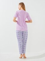 Купить Пижама женская 2502 XL Фиолетовый Артикул: 2000999542169 Миниатюра фотографии № 5