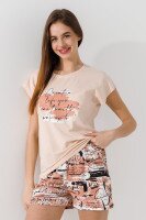 Піжама жіноча Nicoletta 60232 S Бежевий  Фото №4