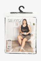 Піжама жіноча SEYKO 64096 2XL Чорно-коричневий  Фото №6
