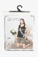 Піжама жіноча SEYKO 65447 Чорно-коричневий  Фото №6