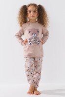 Купить Пижама для девочки Nicoletta 85421 104 см Бежевый (2000990771889A) Артикул: 2000990771889 Миниатюра фотографии № 1