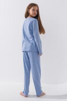 Купить Пижама для девочки SEYKOTEKS K-41084 104-110 см Голубой (2000990787248A) Артикул: 2000990787248 Миниатюра фотографии № 5