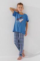 Піжама для хлопчика Cotton more 42009 4-5 років Блакитний (2000990731142A)