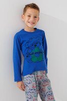 Пижама для мальчика Cotton more 42018 4-5 лет Синий (2000990731081A)  Фото №0