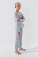 Піжама для хлопчика Nicoletta 89942 128-134 см Сірий (2000990726940A)  Фото №3