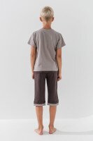 Пижама футболка+капри для мальчика Tom John 89949 122-128 см Коричневый (2000990637376S)  Фото №3