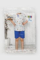 Піжама футболка+шорти для хлопчика Tom John 89169 110-116 см Біло-синій (2000990637352S)  Фото №13