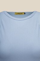 Сукня однотонна жіноча LAWA WBC02385 L Блакитний  Фото №5