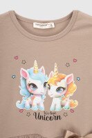 Платье с принтом для девочки Pop Fashion 7342 92 см Капучино (2000990154156D)  Фото №8