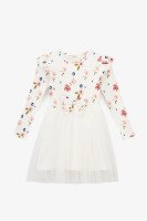 Платье с узором для девочки Pop Fashion 7578 98 см Молочный  Фото №5