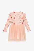 Платье с узором для девочки Pop Fashion 7578 98 см Персиковый  Фото №2
