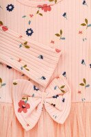 Платье с узором для девочки Pop Fashion 7578 98 см Персиковый  Фото №1