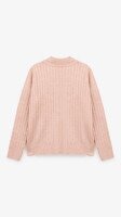 Женский поло однотонный On me 8527 One Size Пудровый  Фото №2