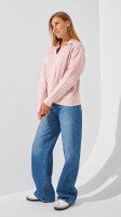 Купить Женский поло однотонный On me 8527 One Size Пудровый Артикул: 2000999253898 Миниатюра фотографии № 4