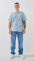 Купить Поло с узором мужской GENUA 5257 2XL Голубой Артикул: 2000999418334 Миниатюра фотографии № 2