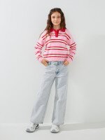 Купить Поло с узором для девочки LAWA GBC02358 128 см Розовый Артикул: 2000999563881 Миниатюра фотографии № 2