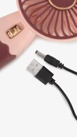 Портативний вентилятор Mini Fan-210 Рожево-бордовий  Фото №1