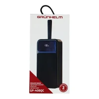 Купити Повербанк GRUNHELM GP-40BQC 40.000 mAh; швидка зарядка 22.5W Чорний Артикул: 6990001375372 Фото мініатюра № 3