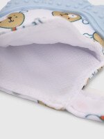 Прорезыватель-перчатка для зубов &quot;Лапка&quot; Мегазайка 0412 Голубой (2000990579584)  Фото №1