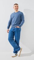 Купить Пуловер однотонный мужской GENUA G01205-0006 M Синий Артикул: 2000999471797 Миниатюра фотографии № 2