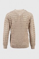 Пуловер однотонный женский Femme 1016 One Size Бежевый (2000989871156D)  Фото №7