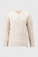 Пуловер однотонный женский Femme 2026 One Size Бежевый (2000990221476W)  Фото №6
