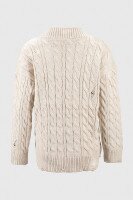 Пуловер однотонный женский Femme 2026 One Size Бежевый (2000990221476W)  Фото №8
