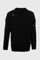 Пуловер однотонний жіночий Femme 2026 One Size Чорний (2000990221483W)  Фото №6