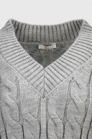 Пуловер однотонный женский Femme 2026 One Size Серый (2000990221490W)  Фото №7