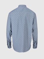 Рубашка классическая с узором мужская Nacar 68031-BB 4XL Джинсовый (2000990414885D)  Фото №2