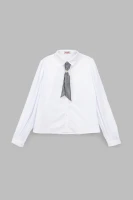 Рубашка однотонная для девочки Vio Faloni 3308 146 см Белый (2000990495013D)(SC)  Фото №6