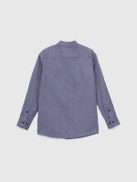 Рубашка однотонная для мальчика Redpolo 1719 116 см Джинсовый (2000990387868D)(SC)  Фото №7