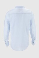 Купить Рубашка однотонная мужская FIGO 18400 S Голубой (2000990625427S) Артикул: 2000990625427 Миниатюра фотографии № 10