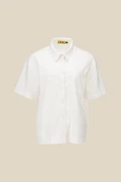 Купить Рубашка однотонная женская LAWA K-WTC02392 XL Молочный Артикул: 2000990648853 Миниатюра фотографии № 6